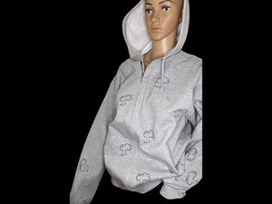 Kia full-zip hoodie g/b/bling
