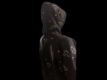 Load image into Gallery viewer, Kia full-zip hoodie b/w/bling
