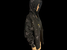 Load image into Gallery viewer, Kia full-zip hoodie b/w/bling
